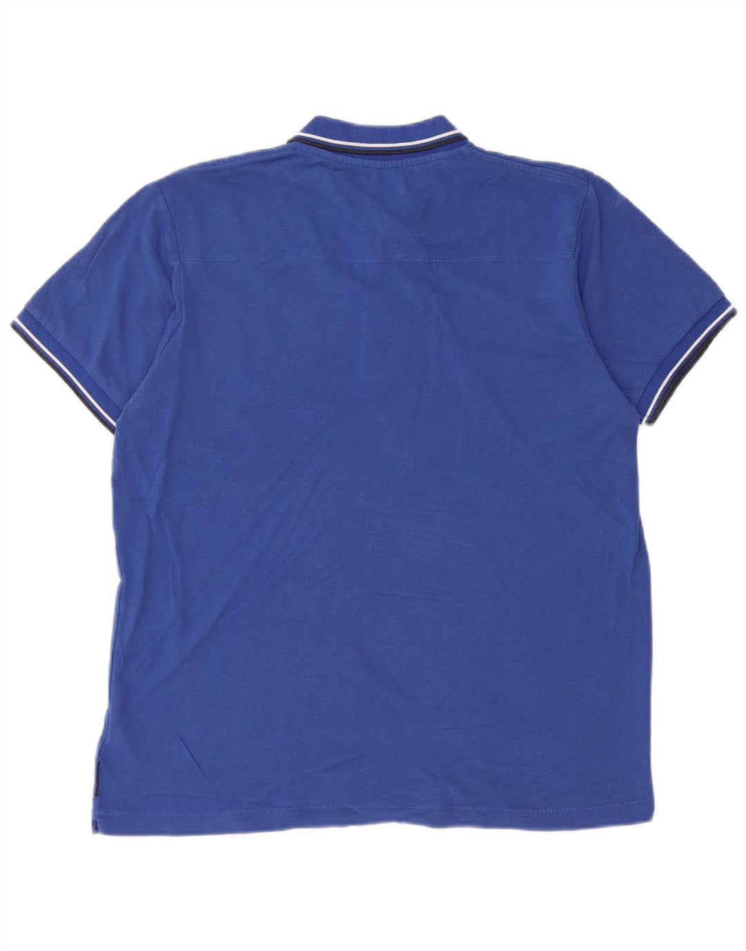 Polo da uomo French Connection in cotone blu medio