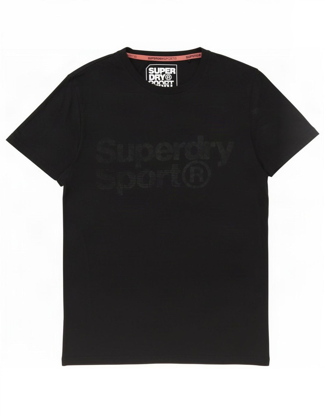 T-shirt grafica da donna Superdry Top UK 14 grande poliestere nero