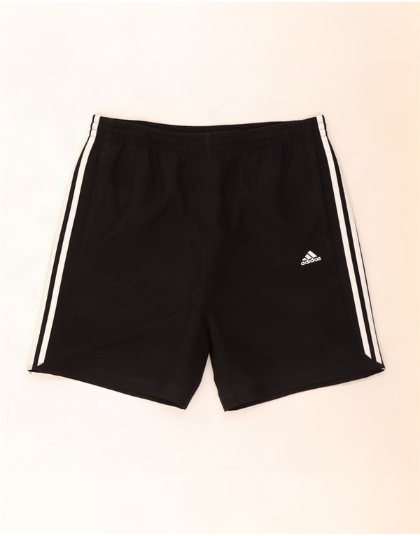 Pantaloncini sportivi Adidas Climalite da uomo grandi in poliestere nero