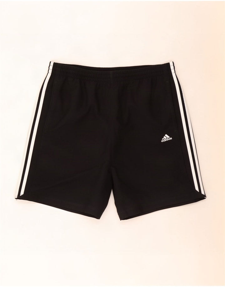 Pantaloncini sportivi Adidas Climalite da uomo grandi in poliestere nero