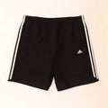 Pantaloncini sportivi Adidas Climalite da uomo grandi in poliestere nero