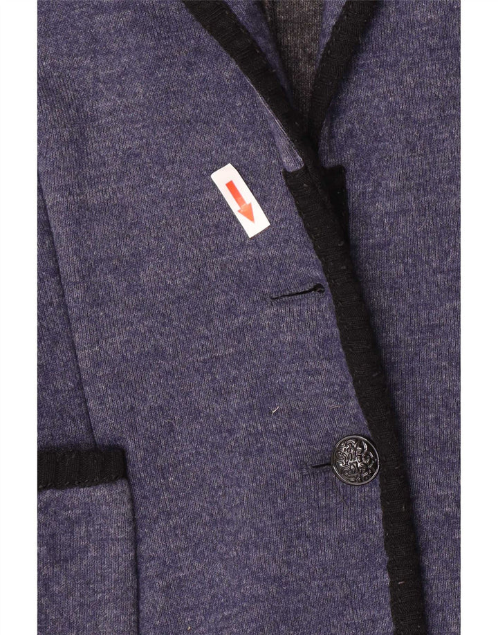 Giacca blazer da donna a 1 bottone in maglia Zara da donna, UK 12, blu medio