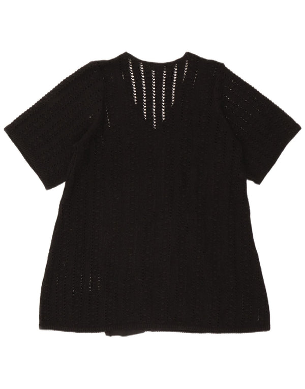 Blusa oversize da donna Zara Top UK 10 piccola poliestere nero
