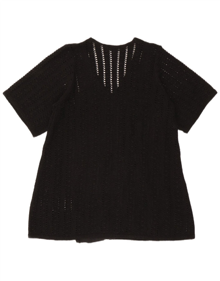 Blusa oversize da donna Zara Top UK 10 piccola poliestere nero