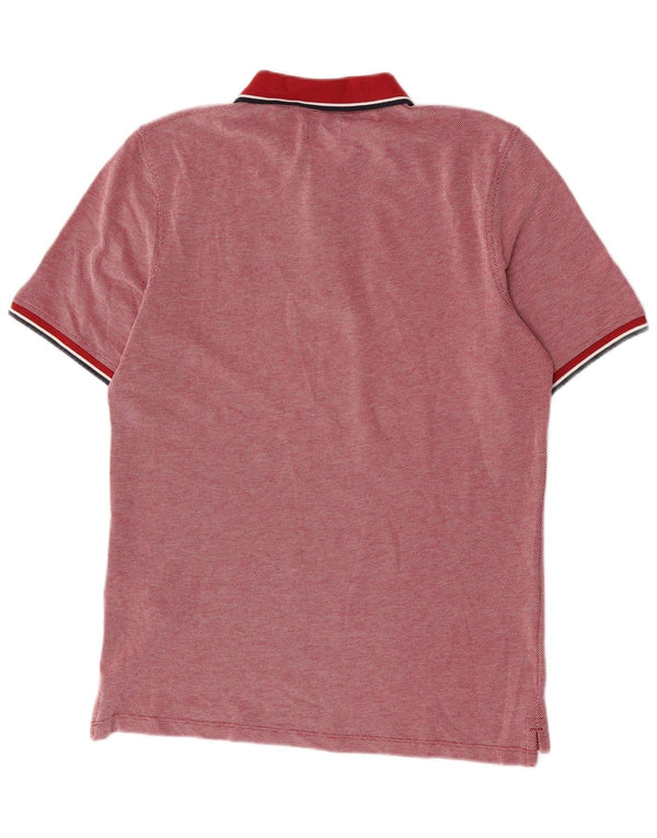 Polo da uomo Jack & Jones in cotone maculato rosso medio