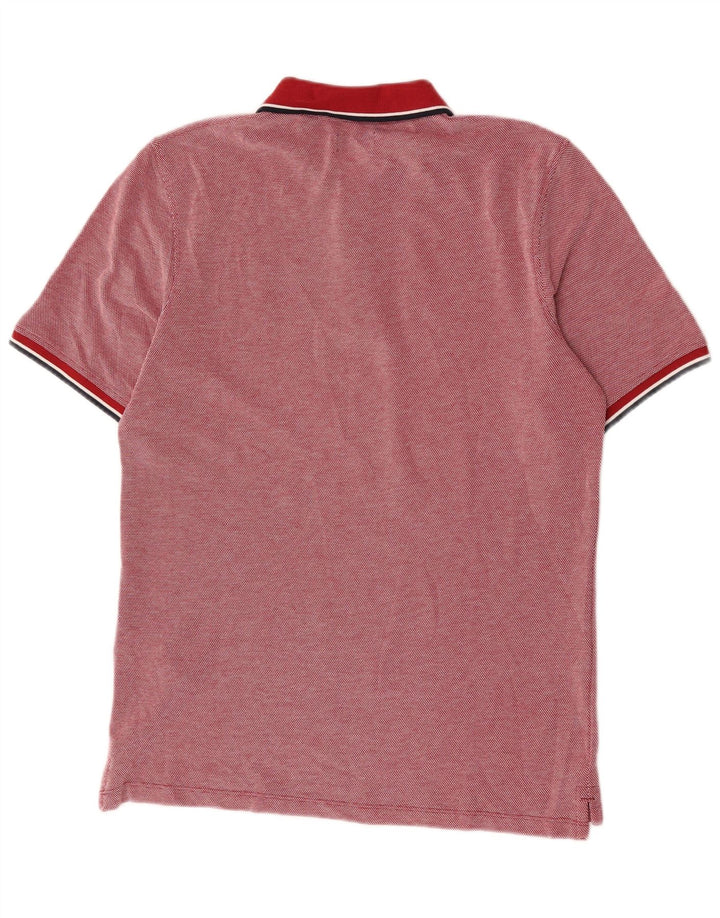 Polo da uomo Jack & Jones in cotone maculato rosso medio