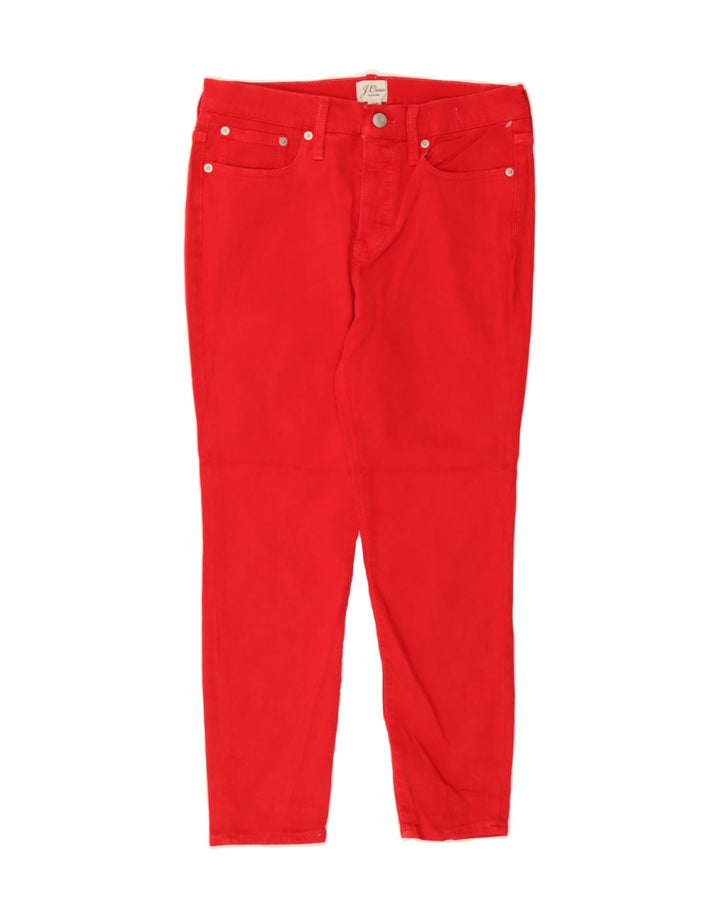 J. CREW Womens Cropped Jeans W29 L24 Red Cotton Vintage J. Crew and Second-Hand J. Crew from Messina Hembry 