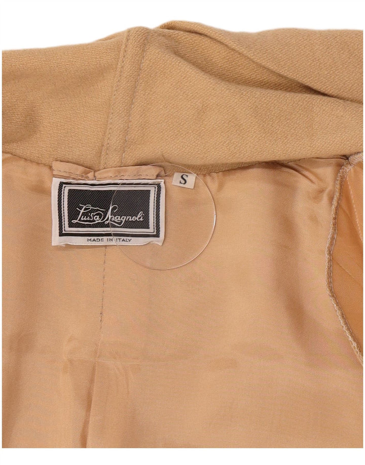 Luisa Spagnoli Overcoat Open Open da donna UK 10 Small Beige