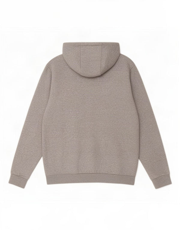 Felpa con cappuccio grafica da uomo Adidas UK 44/46 grande cotone grigio