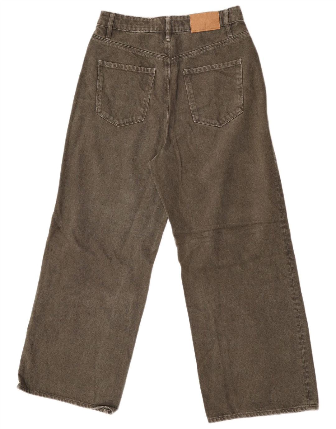Jeans Zara da donna a gamba larga EU 38 Small W28 L26 Cachi