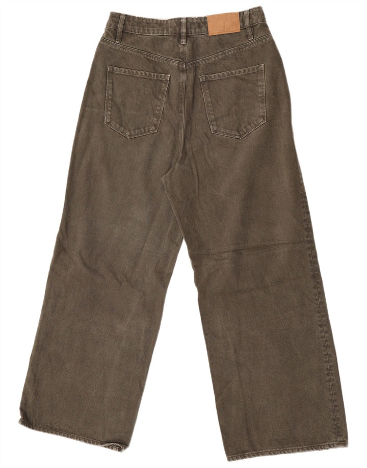 Jeans Zara da donna a gamba larga EU 38 Small W28 L26 Cachi