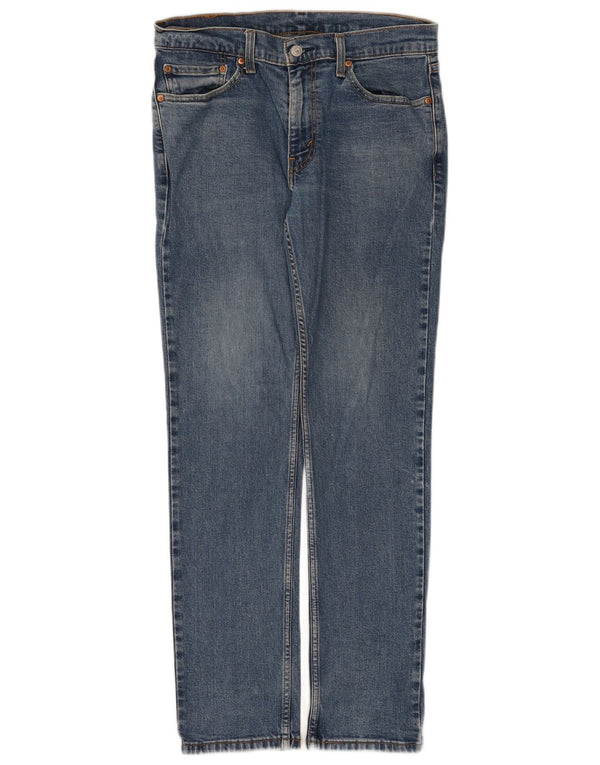 Levi's Uomo 511 Slim Jeans W32 L32 Cotone Blu