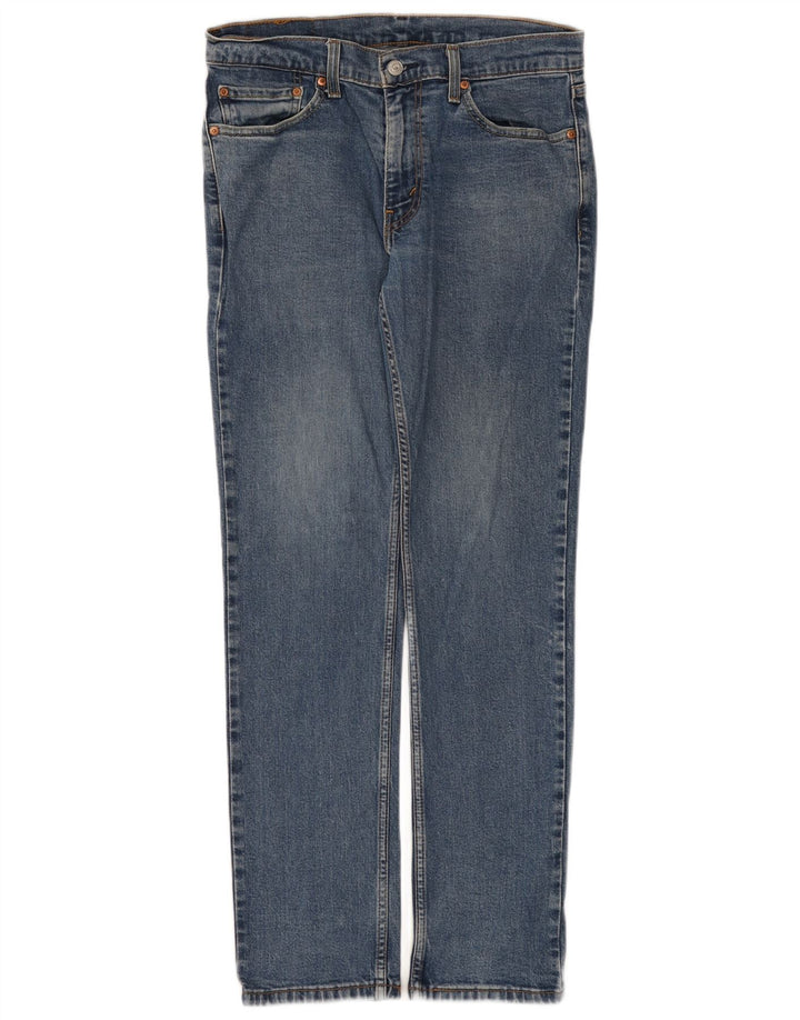 Levi's Uomo 511 Slim Jeans W32 L32 Cotone Blu