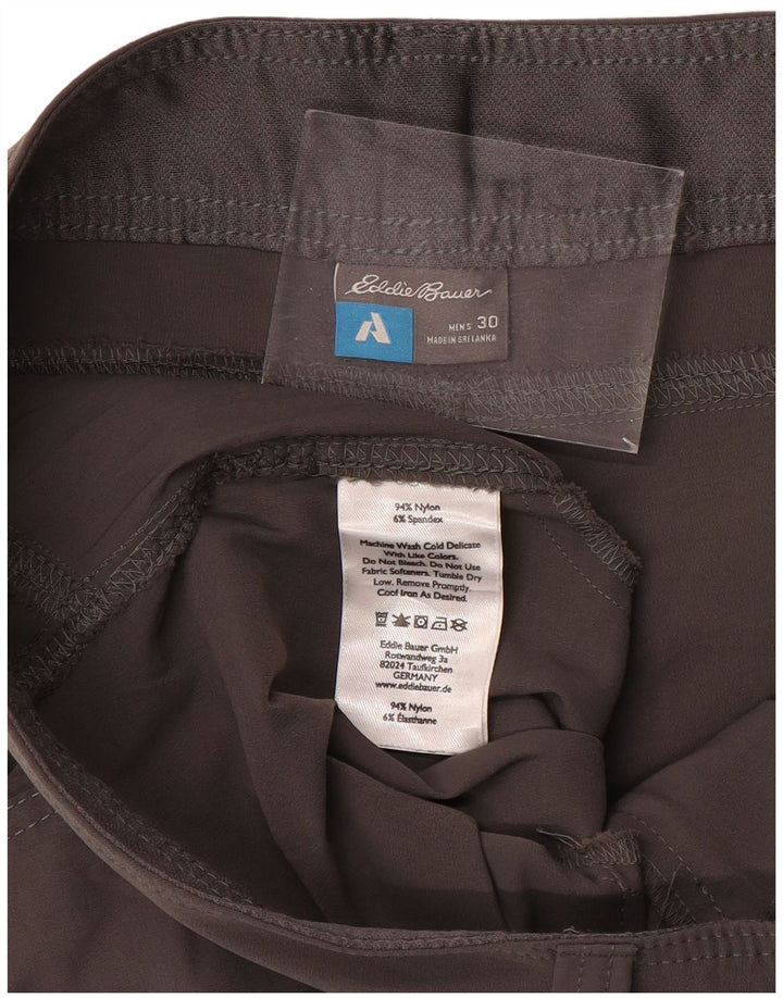 Pantaloncini cargo da uomo EDDIE BAUER W30 Nylon grigio medio