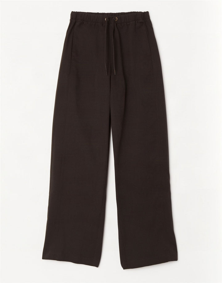 Pantaloni a gamba larga da donna Zara medi W28 L31 poliestere grigio