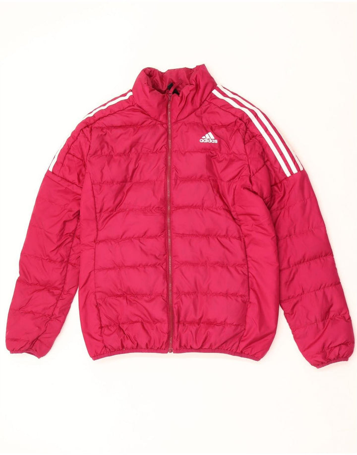 Giacca imbottita da donna Adidas UK 16/18 grande rosa poliestere
