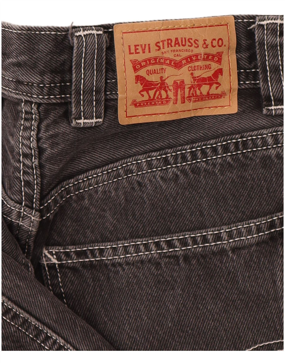 Jeans Levi's da donna cargo affusolati W25 L26 cotone grigio