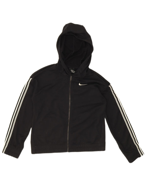 Felpa con cappuccio e zip per ragazze Nike 13-14 anni XL Sport in poliestere a righe nere