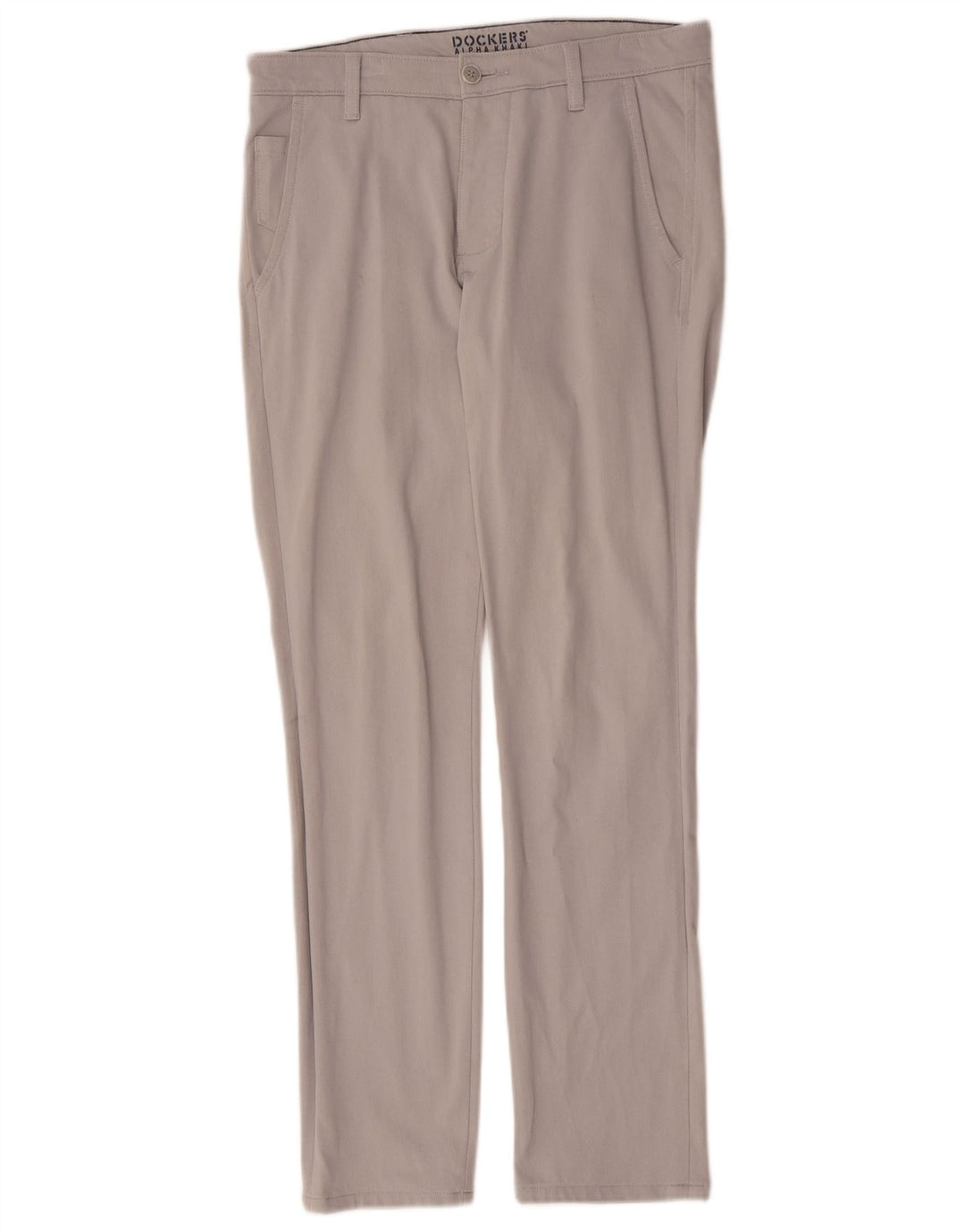 Pantaloni chino slim da uomo Dockers W29 L32 in cotone grigio