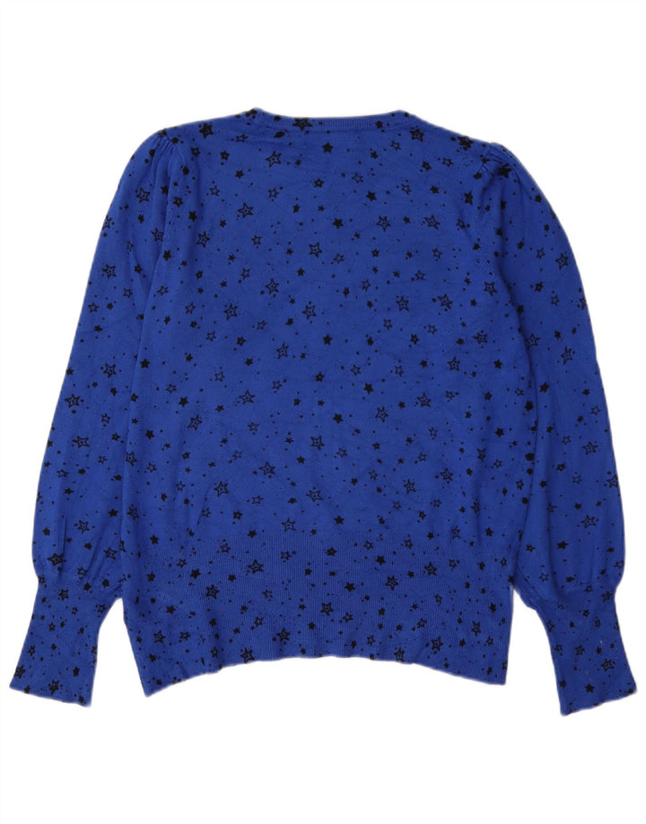 Maglione maglione con scollo a barca da donna Marks & Spencer UK 14 Blu medio
