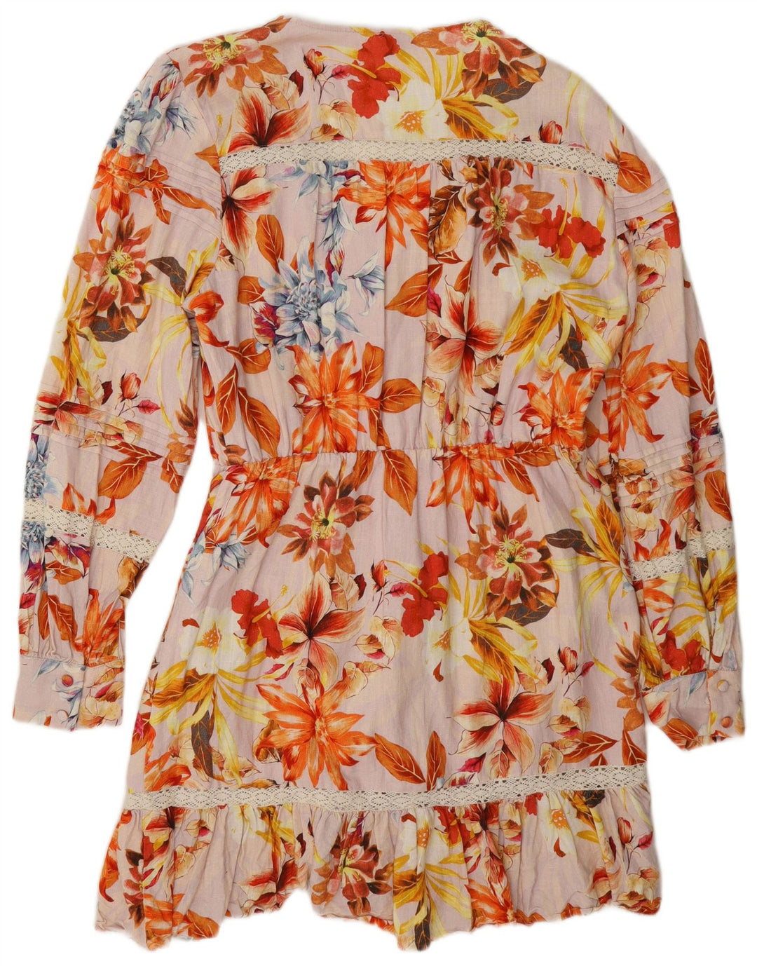 Abito a strati da donna Guess UK 12 Viscosa floreale multicolore media