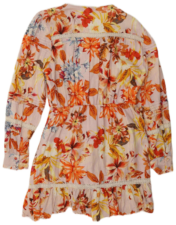 Abito a strati da donna Guess UK 12 Viscosa floreale multicolore media