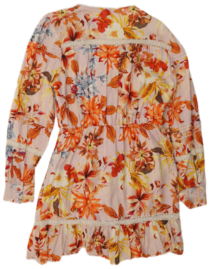 Abito a strati da donna Guess UK 12 Viscosa floreale multicolore media