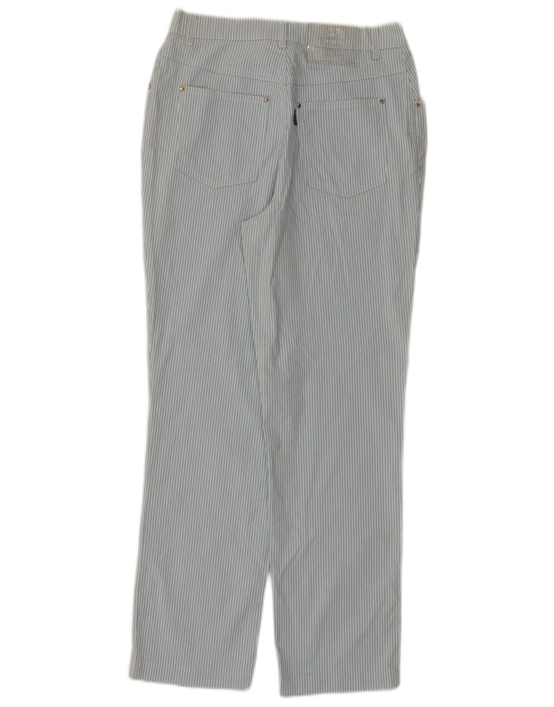 ST. Pantaloni casual dritti da donna GERMAIN medi W28 L27 a righe blu