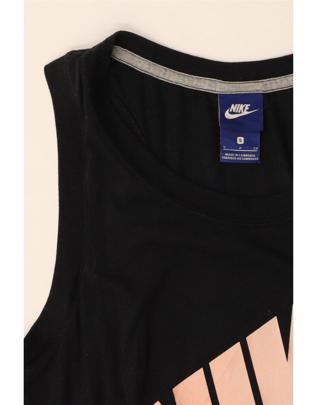 T-shirt grafica da donna NIKE Top UK 10 piccola nera
