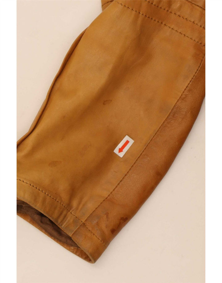 Giacca in pelle da donna Zara UK 18 XL Beige
