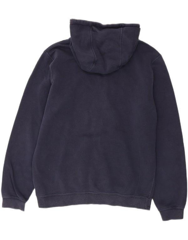 Felpa con cappuccio grafica Nike da uomo in cotone medio blu navy