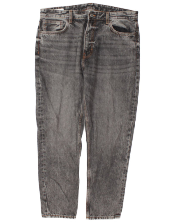 Jeans affusolati da uomo Zara EU 46 XL W36 L30 Cotone grigio