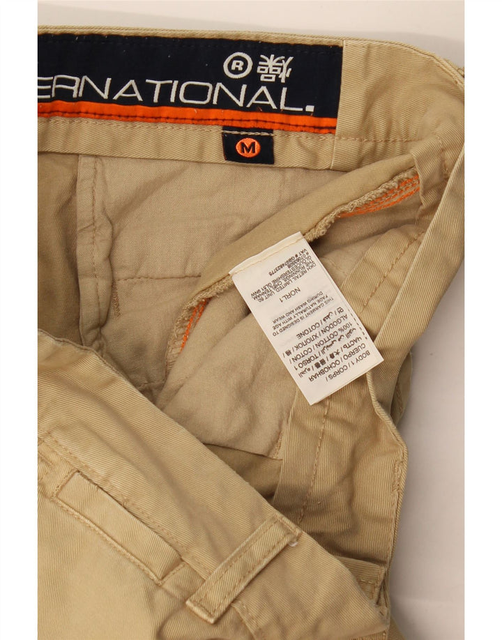 Pantaloncini chino da uomo Superdry medi W32 in cotone beige