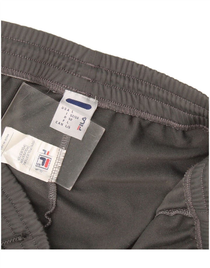 Pantaloni da tuta da uomo Fila Large in poliestere grigio