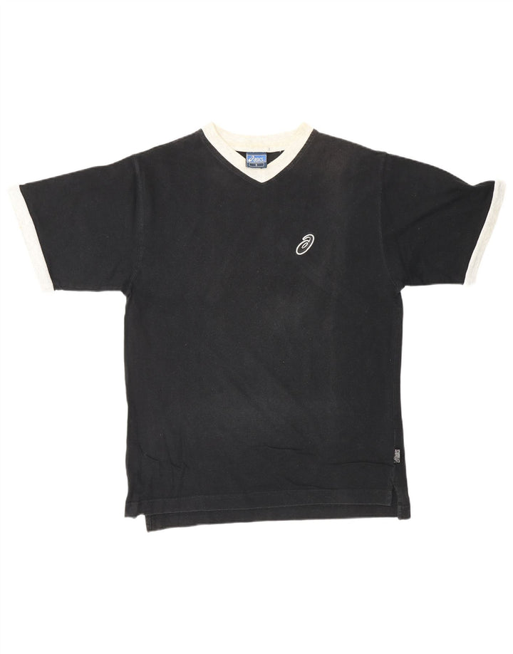 T-shirt ASICS da uomo Top Small in cotone nero