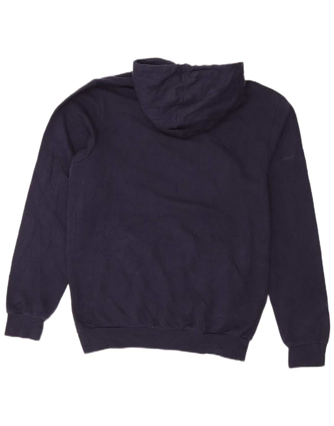 Felpa con cappuccio da uomo Adidas media in cotone blu navy