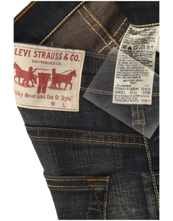 Levi's Uomo 504 Jeans dritti W33 L29 Cotone Blu
