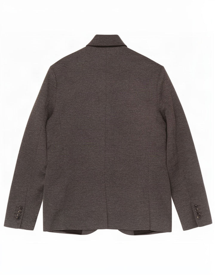 Giacca blazer da uomo a 2 bottoni Zara UK 42 XL poliestere grigio