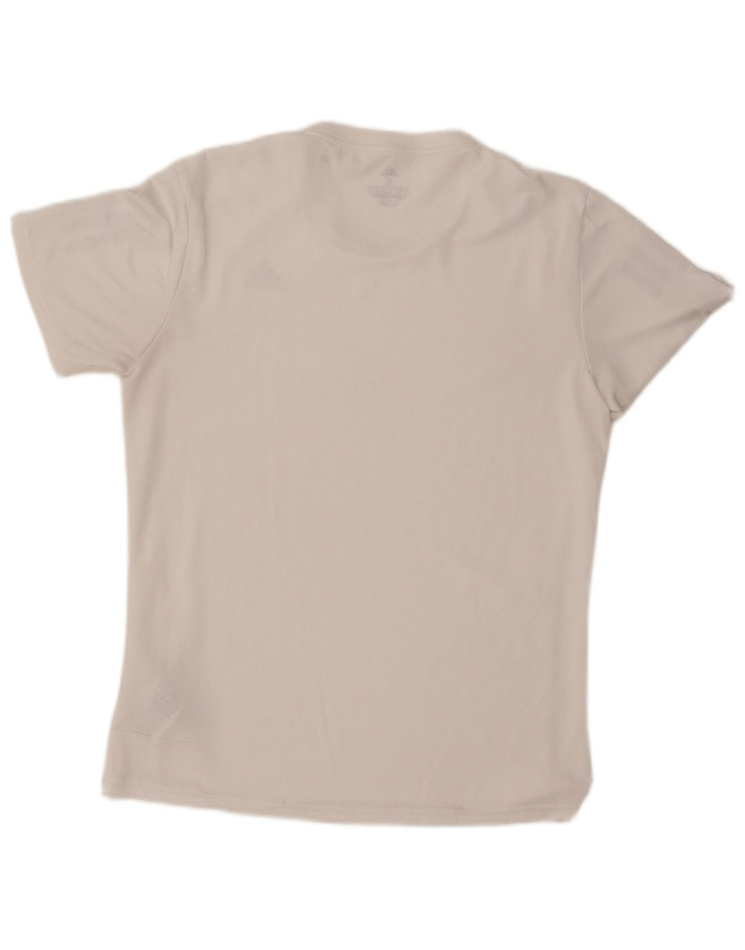 T-shirt ADIDAS da uomo Climacool Top piccola in poliestere bianco sporco