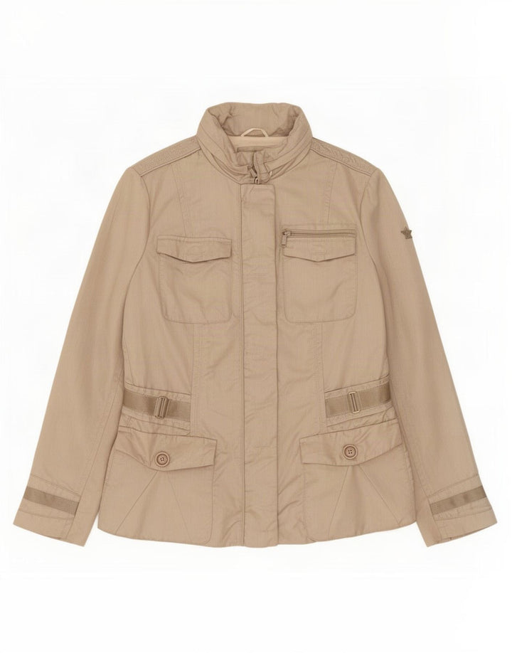 Giacca pratica con cappuccio da donna Dek'Her UK 18 XL Beige poliammide