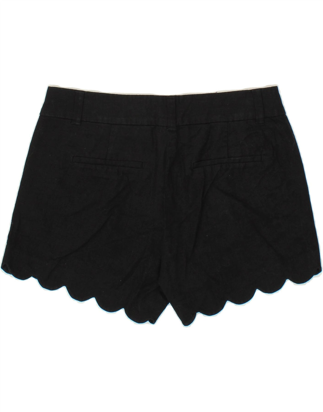 J. CREW Womens Hot Pants US 4 Small W28 Black Linen Vintage J. Crew and Second-Hand J. Crew from Messina Hembry 
