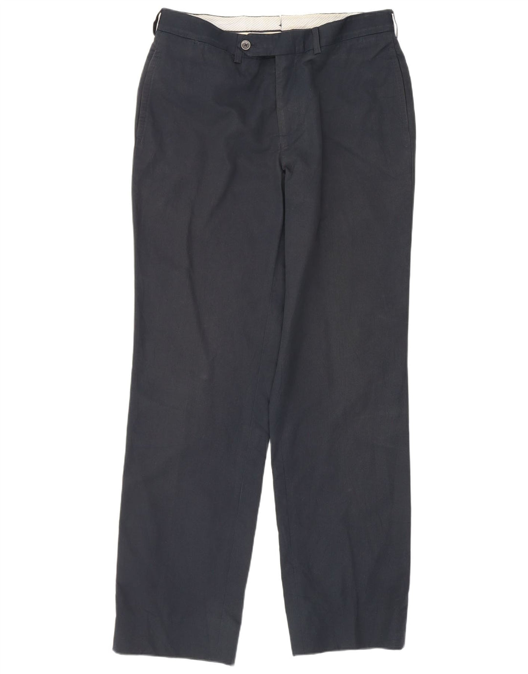 Pantaloni chino regolari da uomo Massimo Dutti medio W31 L29 cotone blu navy