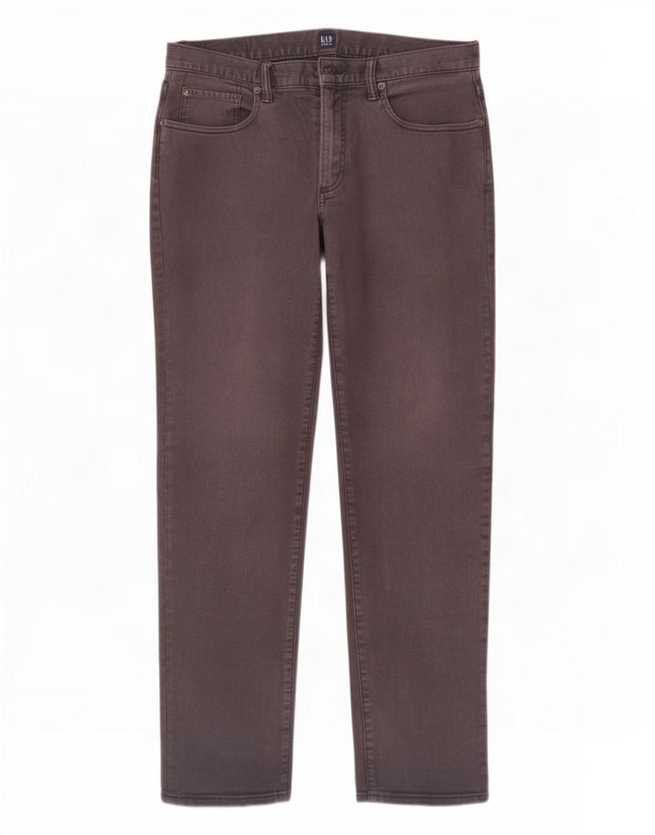 Jeans dritti da donna Gap W32 L32 cotone marrone