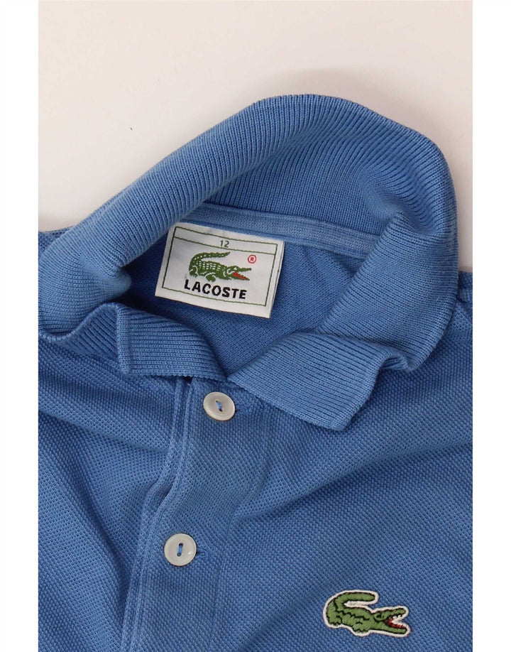 Polo Lacoste da bambino 11-12 anni in cotone blu