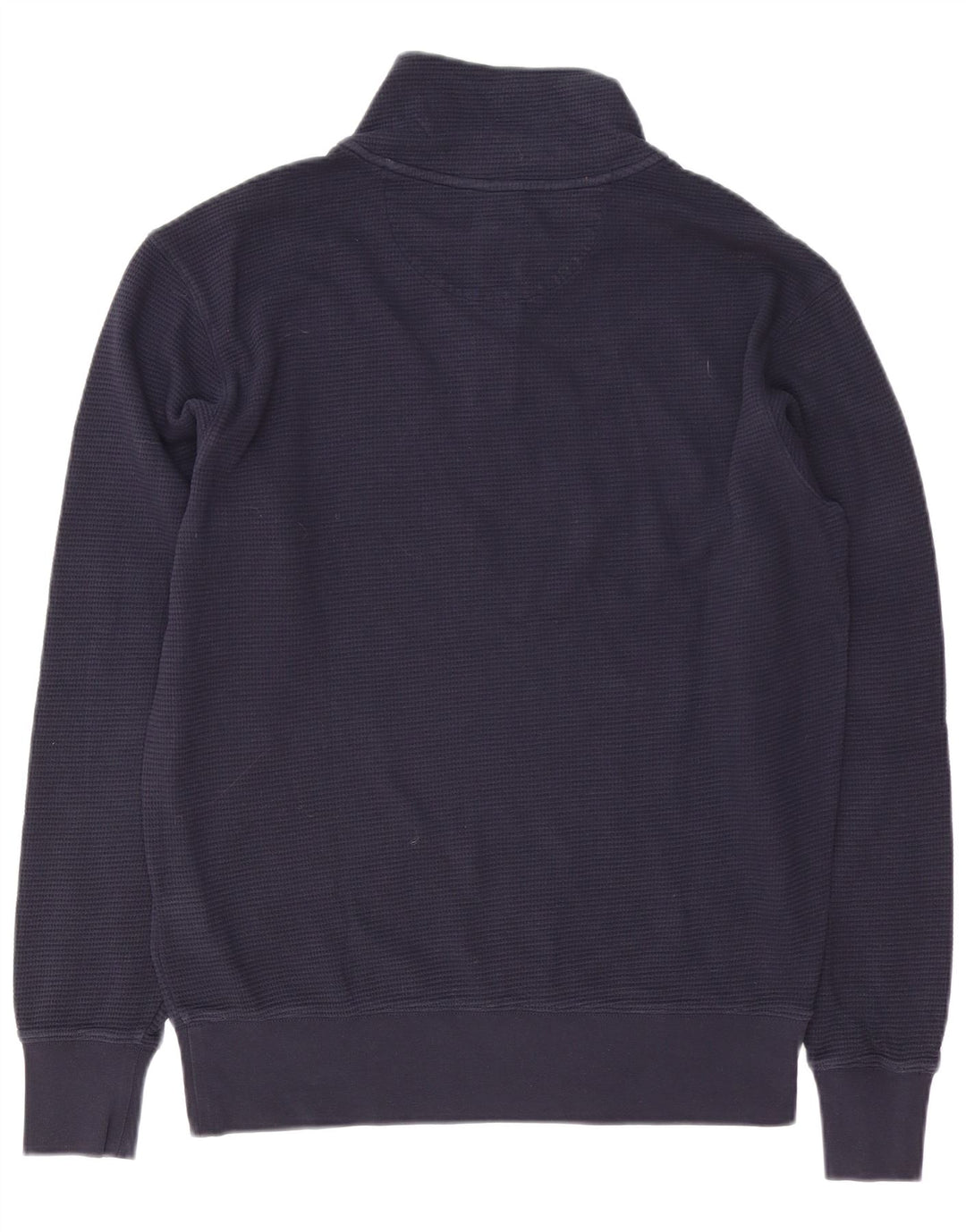 Gant Felpa da uomo con collo con zip, maglione piccolo in cotone blu navy