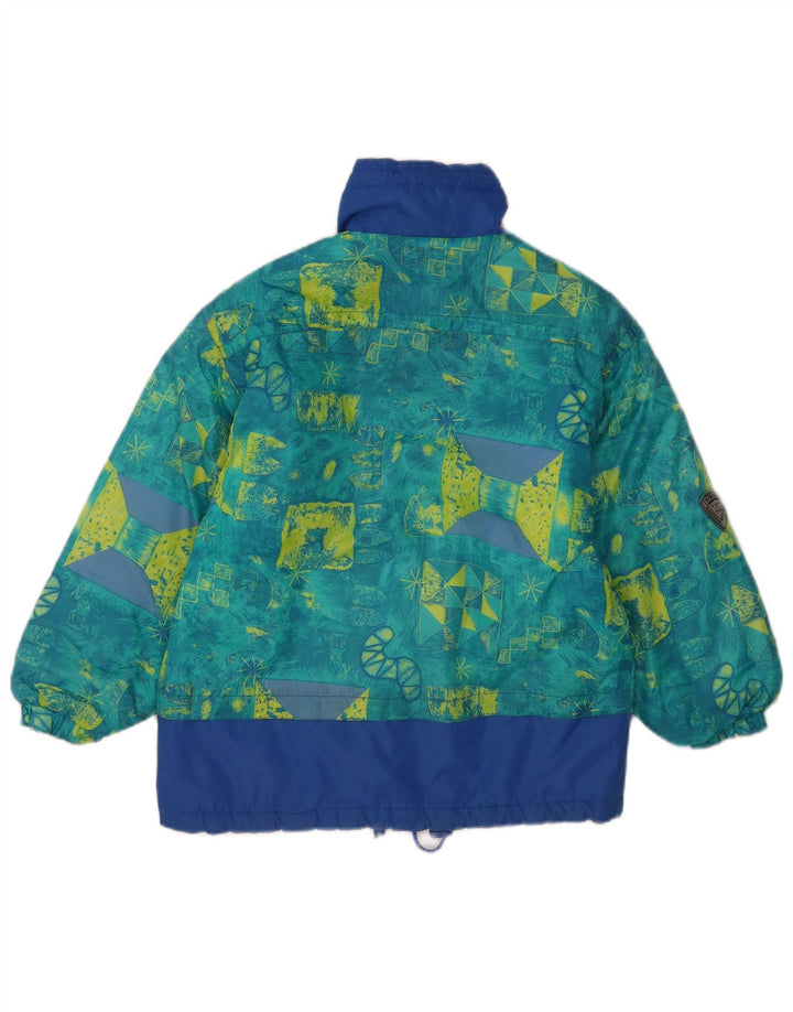 Giacca a vento vintage da ragazzo con motivo astratto 10-11 anni multicolore