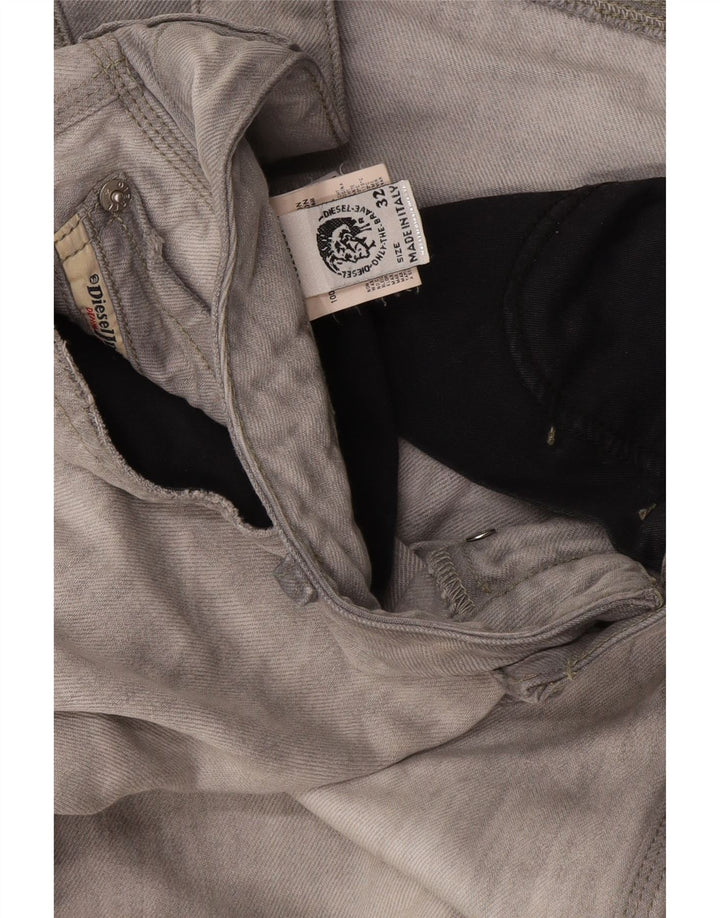 Jeans dritti da uomo Diesel W32 L34 cotone grigio