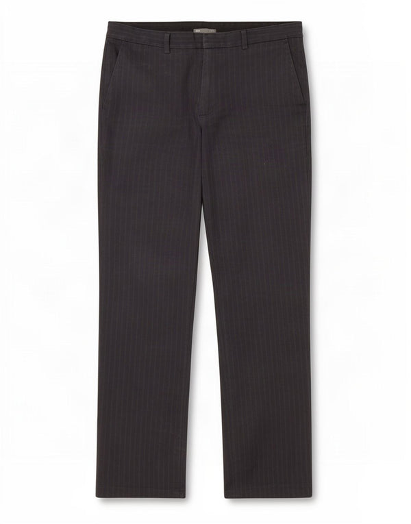 Gap Womens Straight Chino Trousers W30 L32 Navy Blue Pinstripe Cotton