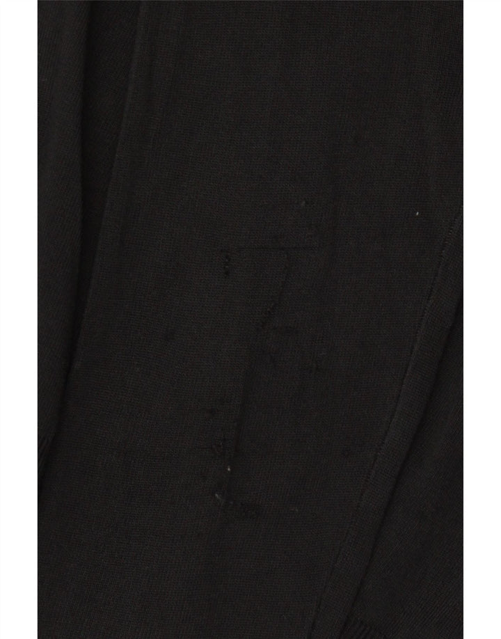 Top cardigan corto corto da donna Zara UK 14 grande viscosa nera