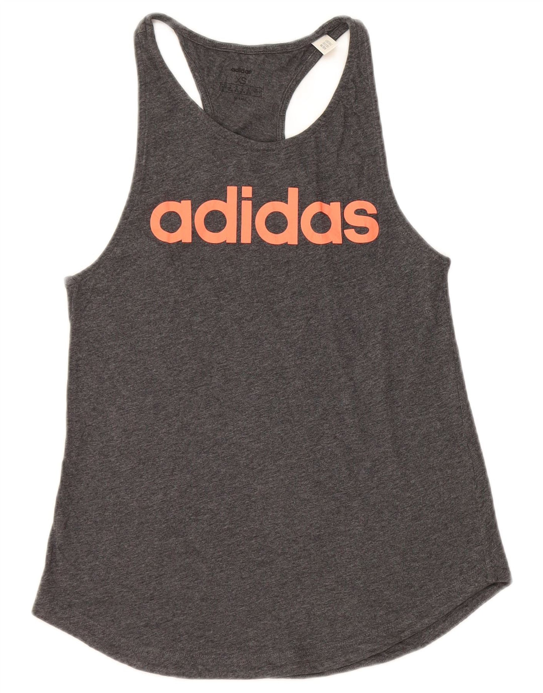 Canotta grafica da donna ADIDAS UK 4/6 XS cotone grigio